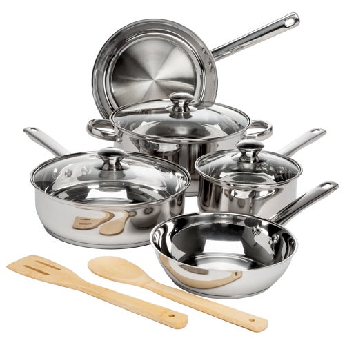 10pc Pure Intentions Stainless Steel Cookware Set