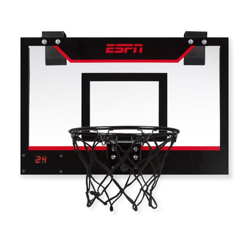 Classic Over-the-Door Hoop w/ 2 Mini Basketballs, Scoreboard & Pump