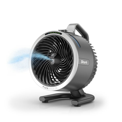 FlexBreeze HydroGo Misting Portable Fan, Dark Gray