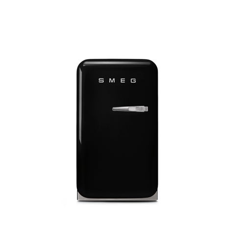 FAB 5 Retro Mini Refrigerator - Left Hinge, Black