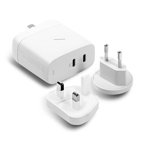 Fast Gan PD 67W Charger w/ 2 USB-C Ports, White