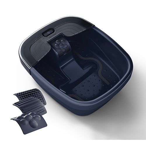 Bubble Bliss Deluxe Foot Spa w/ Heat, Black