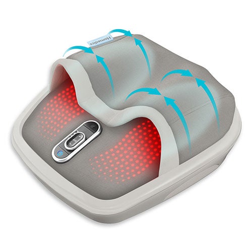 Shiatsu Air Max Foot Massager w/ Heat, Gray