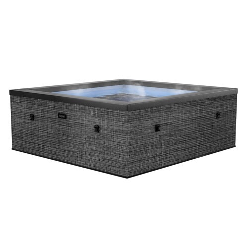 Garda Square 6 Person Eco Foam Spa, Flint Gray