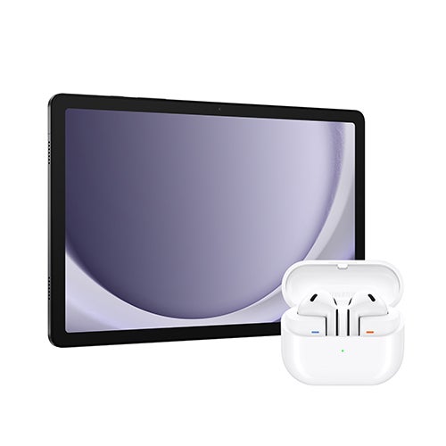 11" Galaxy Tab A9+, 4GB RAM, 64GB, Graphite w/ Galaxy Buds3 Earbuds, White