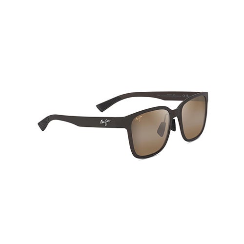 Paulele Asian Fit Polarized Sunglasses, Matte Brown Frame, HCL Bronze Lens