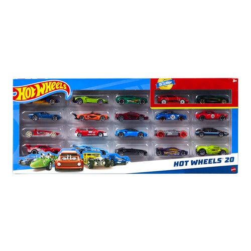 Hot Wheels 20 Car Pack, Ages 3+ Years
