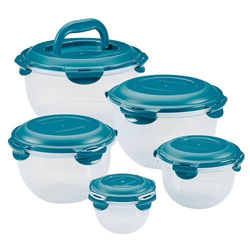 10pc Nestable Leakproof Food Storage Set, Teal