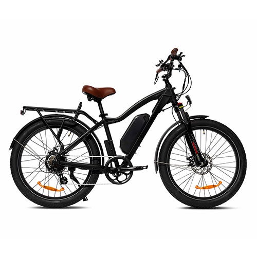 Happy Trails Mountain Fat Tire Electric Bike, Black