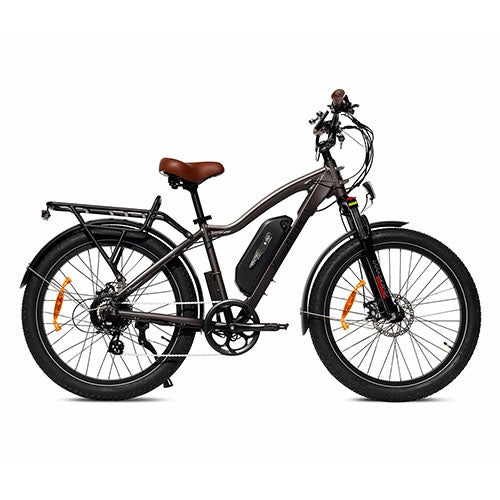 Happy Trails Mountain Fat Tire Electric Bike, Gray