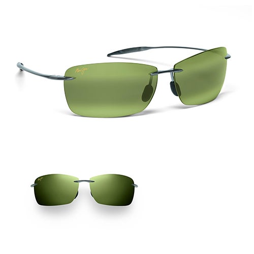 Lighthouse Polarized Sunglasses, Smoke Gray Frame, Maui HT Lens