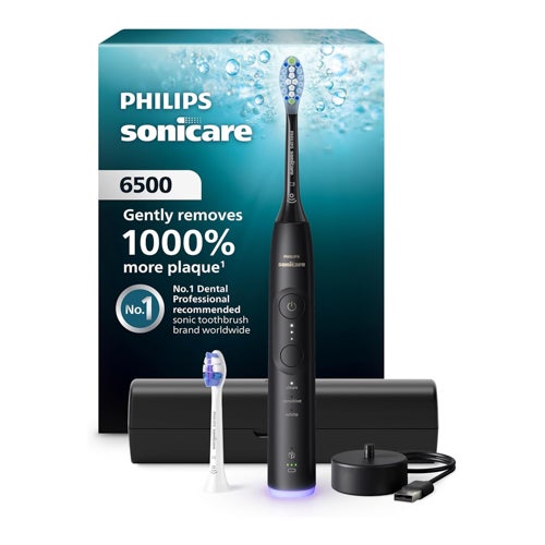 Series 6500 Electric Rechargeable Toothbrush, Black