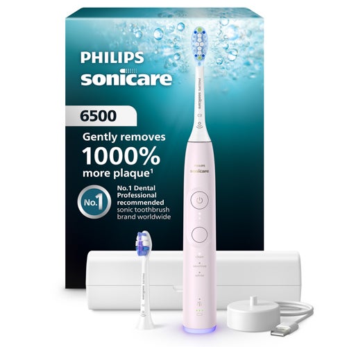 Series 6500 Electric Rechargeable Toothbrush, Pink