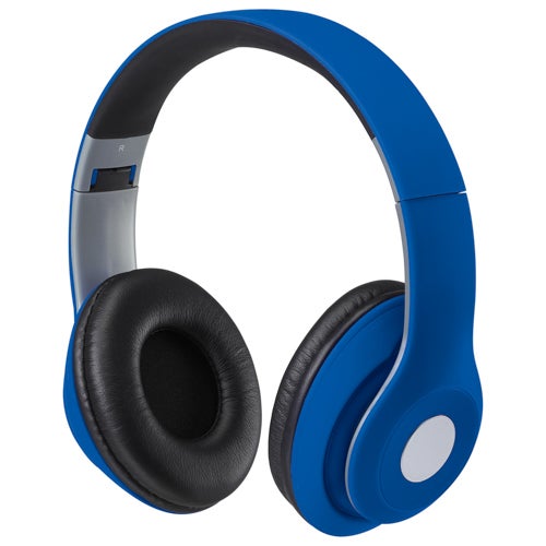 Bluetooth Wireless Headphones w/ Built-in Microphone, Blue