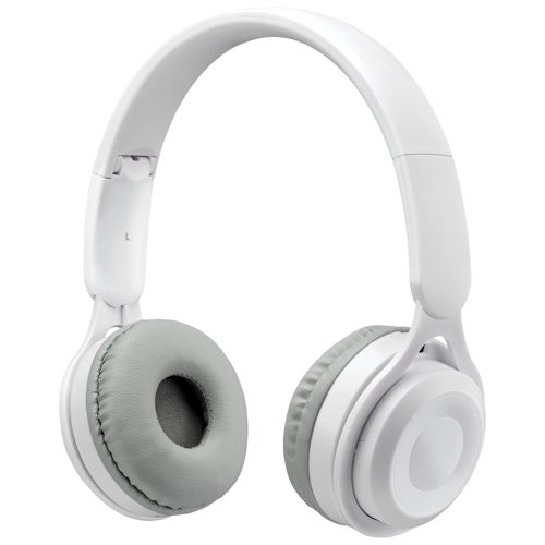 Bluetooth On-Ear Headphones w/ Built-in Microphone, White