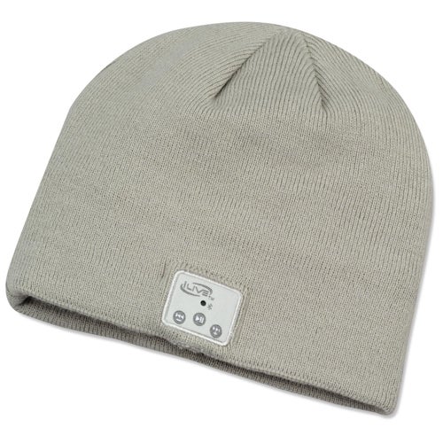 Bluetooth Knit Cap w/ Built-in Speakers and Mic, Gray