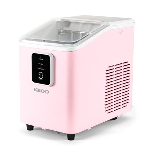 26lb Self-Cleaning Portable Countertop Ice Maker, Pink
