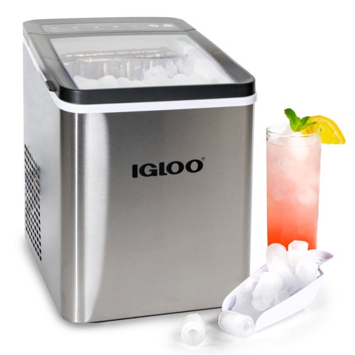 26lb Automatic Portable Countertop Ice Maker, Stainless Steel