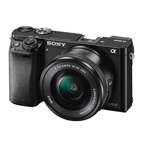 Alpha 6000 Mirrorless DSLR 24MP Camera, Black