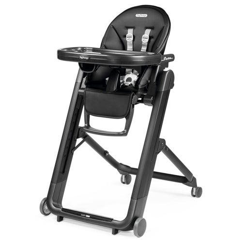 Siesta Grow with Baby Folding High Chair & Recliner, True Black