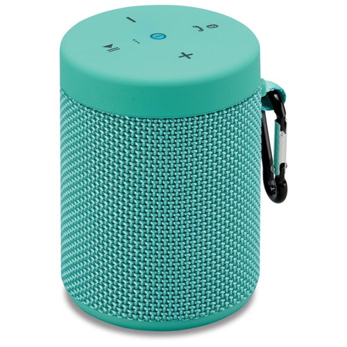Waterproof Fabric Portable Speaker w/ Speakerphone, Turquoise