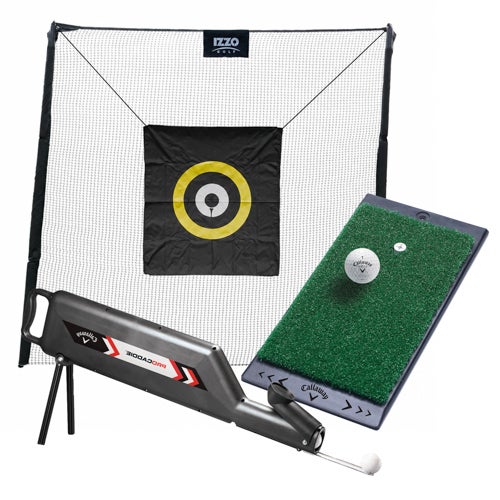 Insta-Net Hitting Net w/ Hitting Mat & Ball Shagger/Feeder