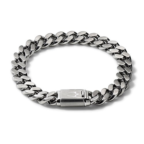 Mens Classic Stainless Steel Chain Link Bracelet Large Power Sales
