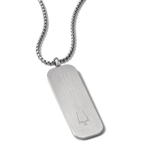 Classic Stainless Steel Dog Tag Pendant Necklace