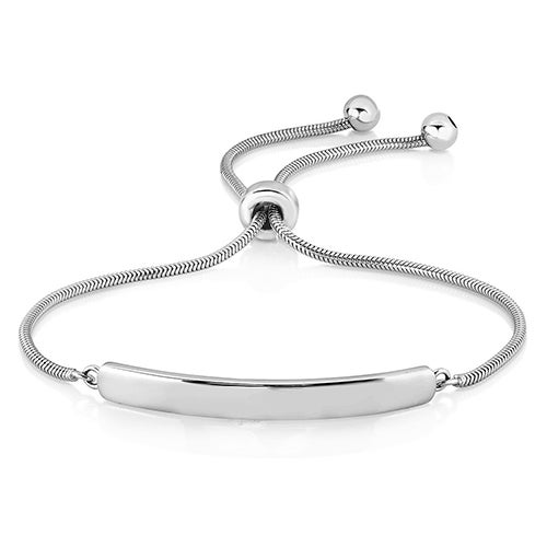 Bolo Bar Bracelet, Silver