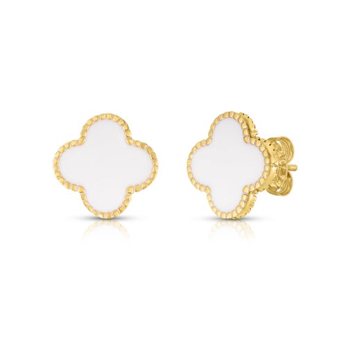 White Clover Earrings