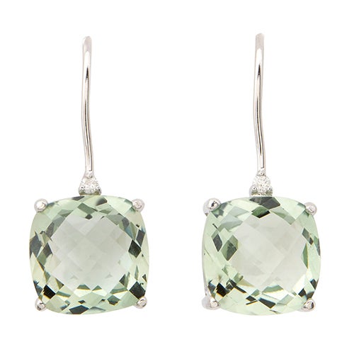 Green Amethyst Earrings