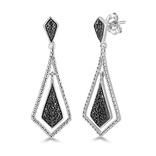 Black Diamond Earrings