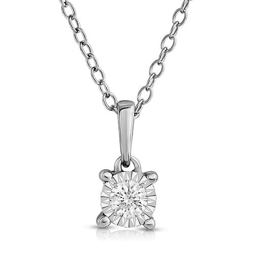 Diamond Solitaire Necklace 10ct Power S - Jilco Diamond Bar Pendant Necklace