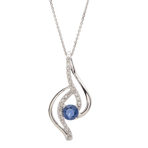 Sapphire & Diamond Necklace