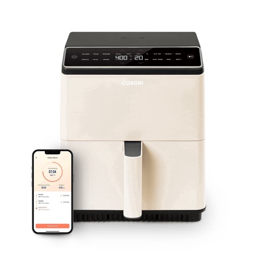 6.8qt Dual Blaze Smart Air Fryer, Oyster White