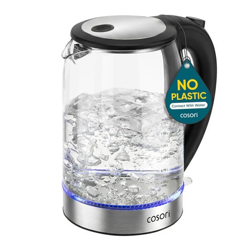 1.7L Electric Glass Kettle, Black