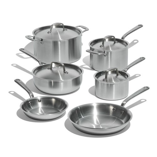 Stainless Clad 10pc Cookware Set