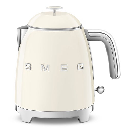 50's Retro-Style Electric Mini Kettle, Cream