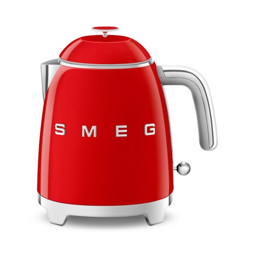 Retro-Style 3 Cup Electric Mini Kettle, Red