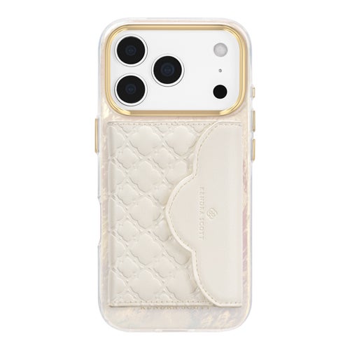 Kendra Scott Trifold MagSafe Wallet, Ivory Filigree