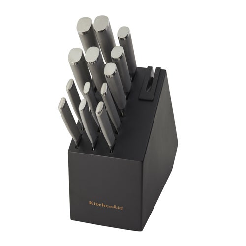 15pc Gourmet Self-Sharpening Stainless Knife Block Set