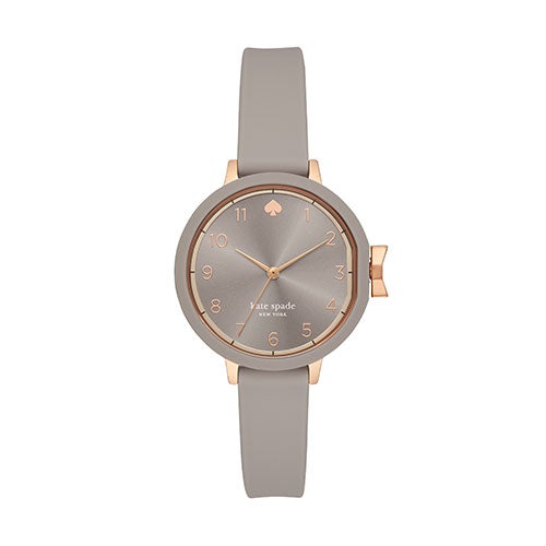 Ladies Park Row Gray Silicone Strap Watch, Gray Dial