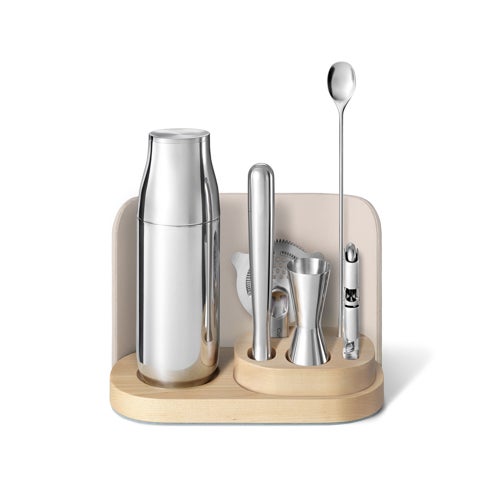 Complete Bar Set w/ Complimentary Storage, Cream
