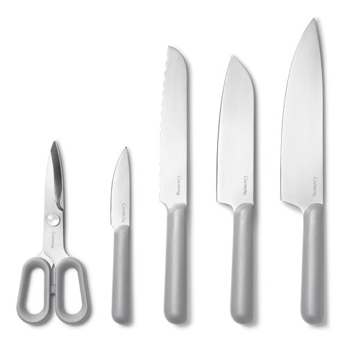 5pc Knife Set, Gray