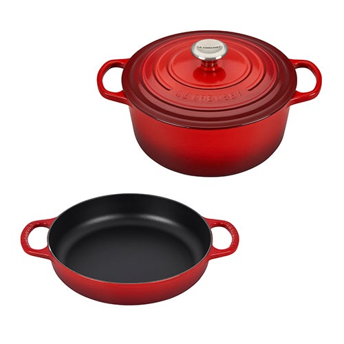 3pc Signature Cast Iron Set, Cerise