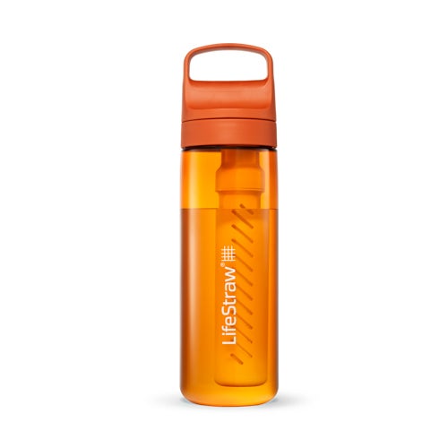 Lifestraw Go 22oz Filtered Water Bottle, Kyoto Orange