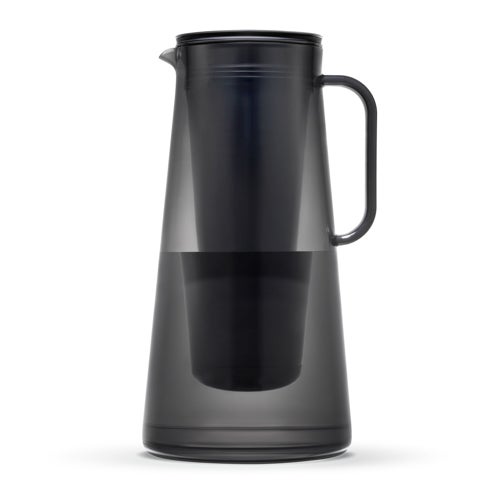 LifeStraw Home 10 Cup BPA-Free Water Filter Pitcher, Obsidian