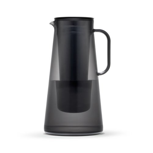LifeStraw Home 7 Cup BPA-Free Water Filter Pitcher, Obsidian