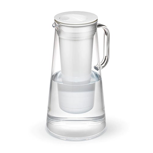 LifeStraw Home 7 Cup BPA-Free Water Filter Pitcher, White