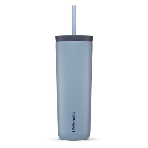 LifeStraw Go Series 18oz Stainless Steel Tumbler, Icelandic Blue